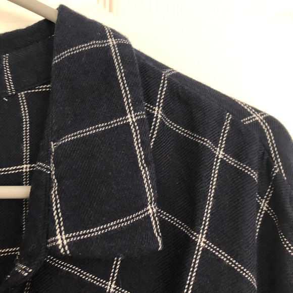 Gap Blue Long Sleeve Wrap Top - Picture 6 of 7